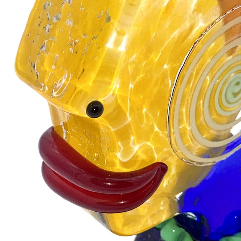 Handcrafted Multicolored Venetian glass sculpture