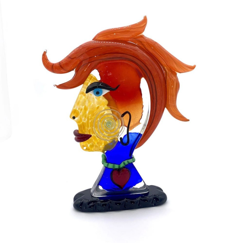 Murano glass sculpture in Picasso's style