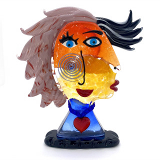 Murano glass sculpture in Picasso's style
