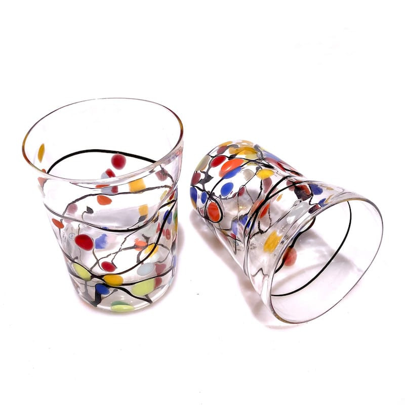 handcrafted glassware set Made in Italy