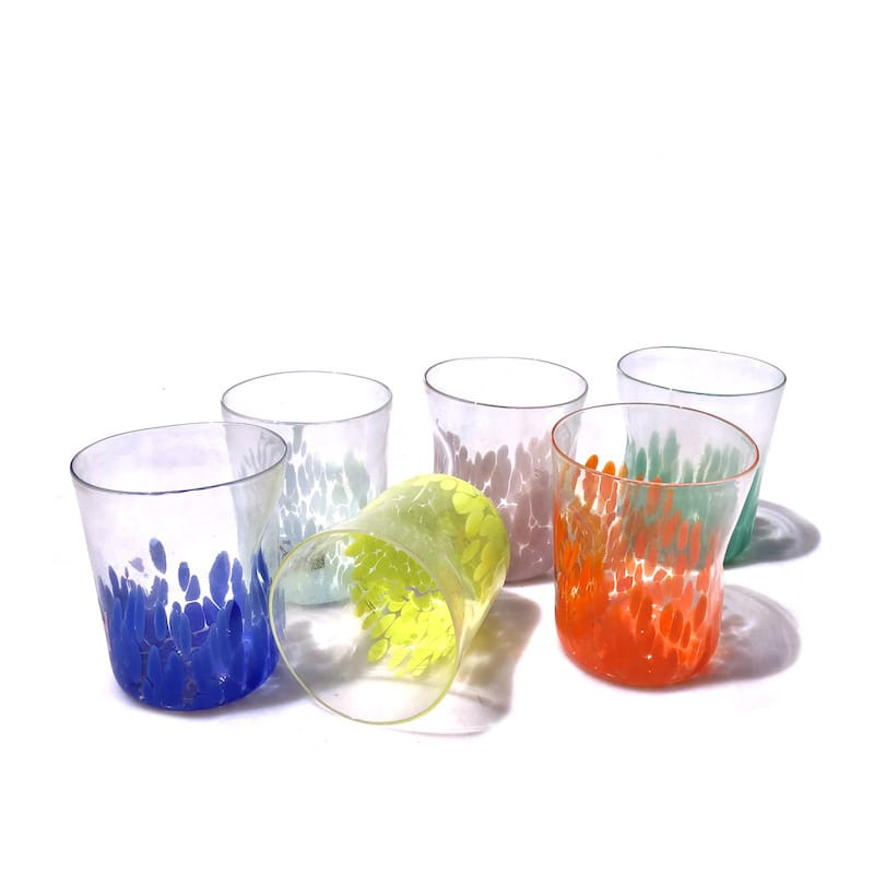 Murano glass drinking glasses