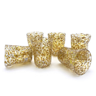set di bicchieri in vetro di Murano