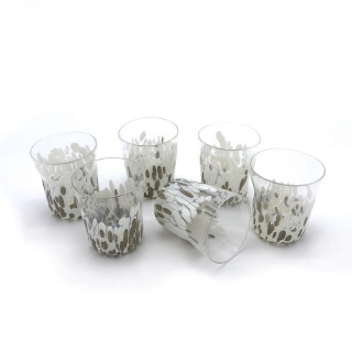Set di bicchieri in vetro di Murano