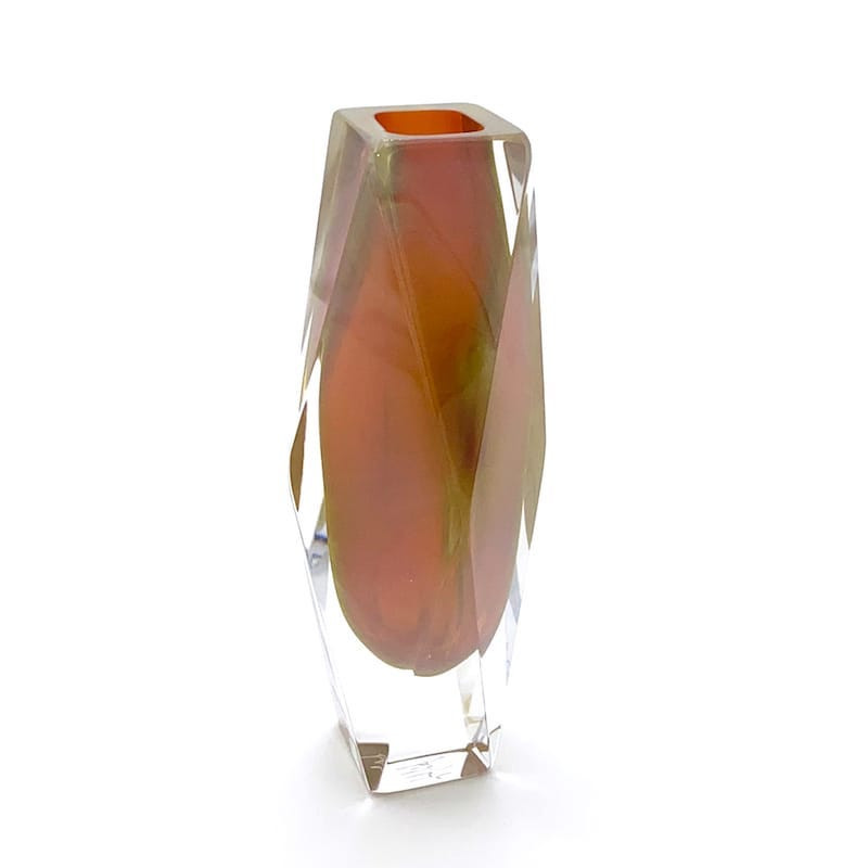 Vaso moderno in vetro di Murano