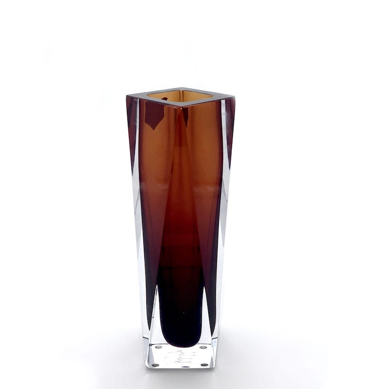 Amethyst Murano glass vase