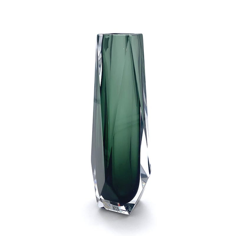 TITANIUM modern dark green vase