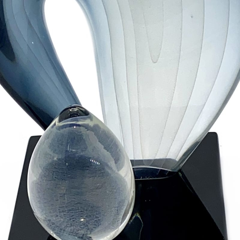 Blown-glass handcrafted sculpture