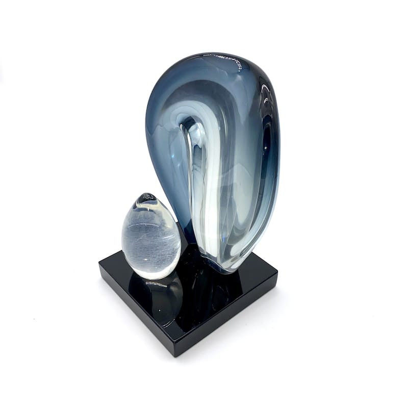 Waterfall glass sculpture modern design