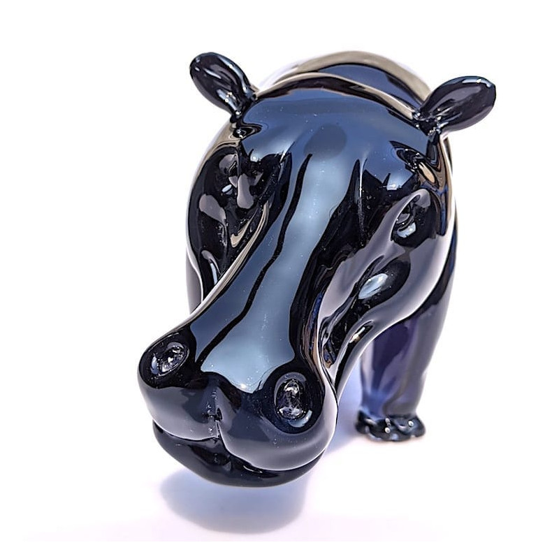 Handcrafted blown-glass sculpture animal design