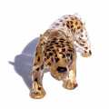 LEO scultura di Leopardo in vetro artistico