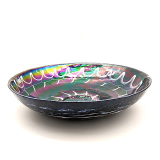 centrotavola di lusso in vetro grigio opalescente Murano