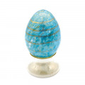 CONNIE colorful blue and turquoise decor egg