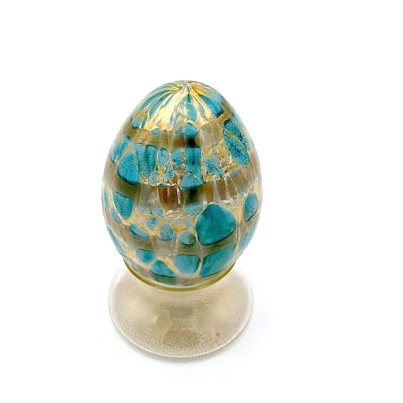 ETTORE glass egg sculpture