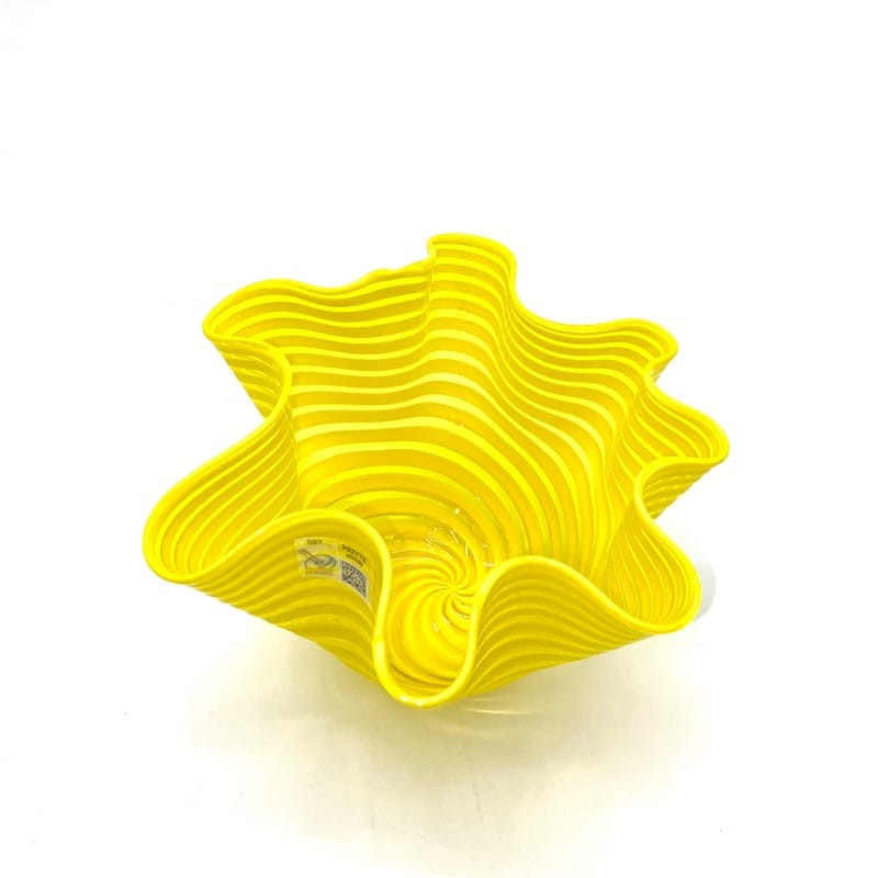 GALVINUM Yellow decorative bowl “handkerchief-shaped”