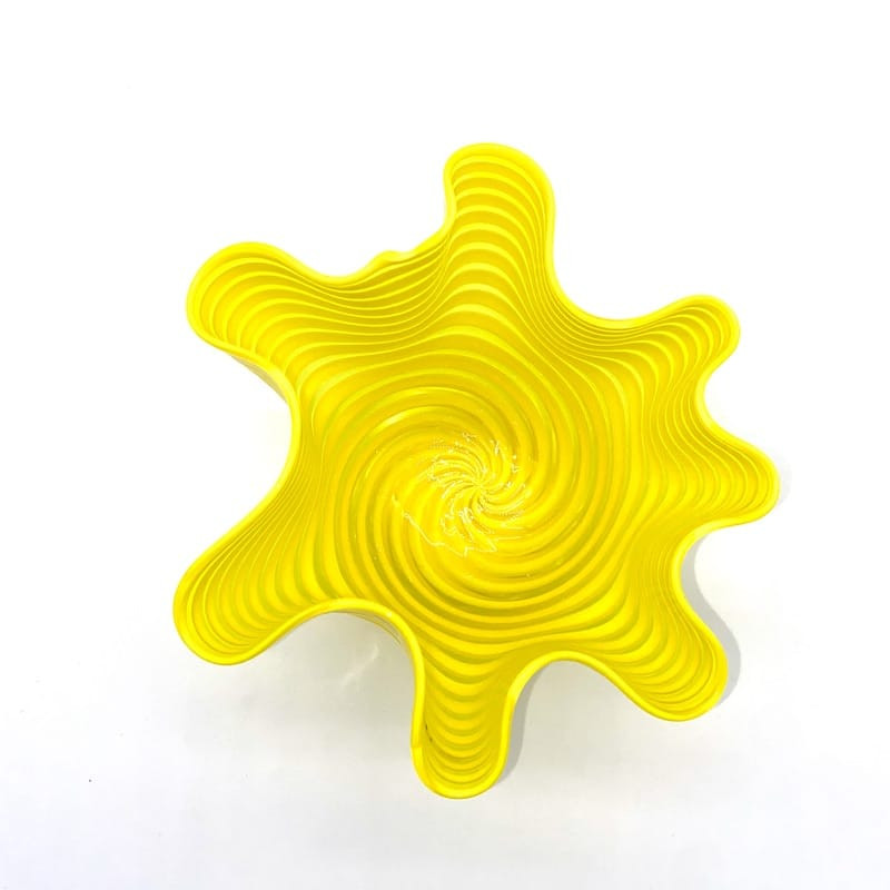 GALVINUM Yellow decorative bowl “handkerchief-shaped”