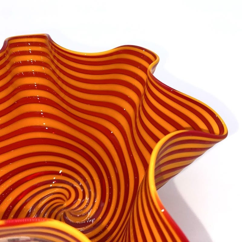 FIAMMA Ciotola decorativa arancione a fazzoletto