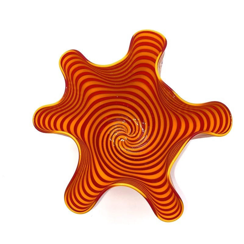 FIAMMA Ciotola decorativa arancione a fazzoletto