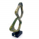 modern style chalcedony glass abstract shape sculpture