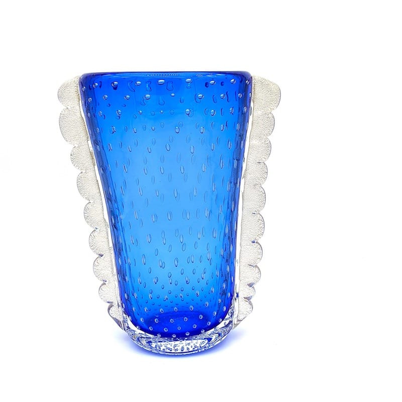 SKYLER  Vaso bluino alto classico in Vetro di Murano