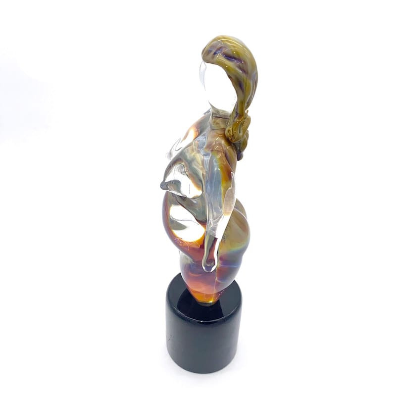 Female glass sculpture