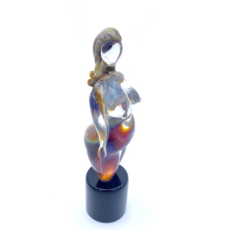 Hand-made artistic glass sculpture