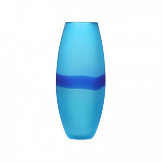 light blue murano vase