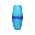 SEGRETISSIMI tall blue modern glass vase