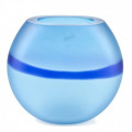 SEGRETISSIMI  Vaso blu tondo di Murano per soggiorno