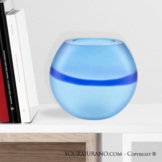 modern venetian vase blue