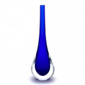 STILLA BLUE drop shape vase by Murano glass