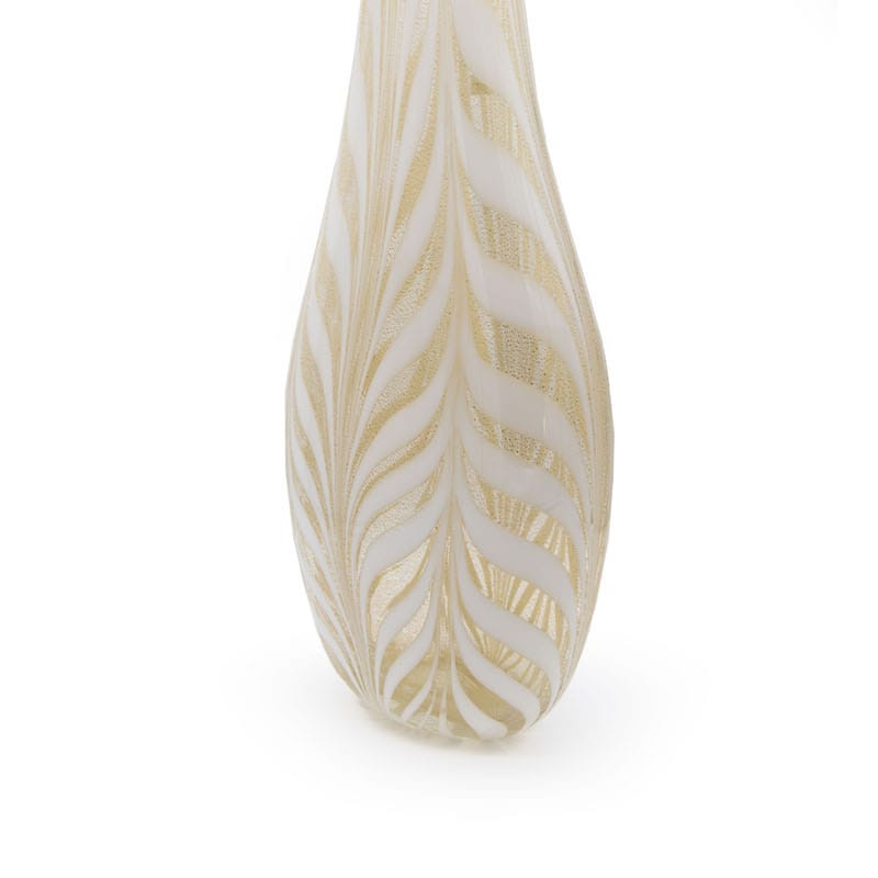 MOOREA Vaso alto con foglia d'oro in Vetro di Murano