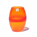 SEGRETISSIMI Red modern glass vase from Murano
