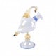 Venezia goblet in transparent glass with gold and blue details