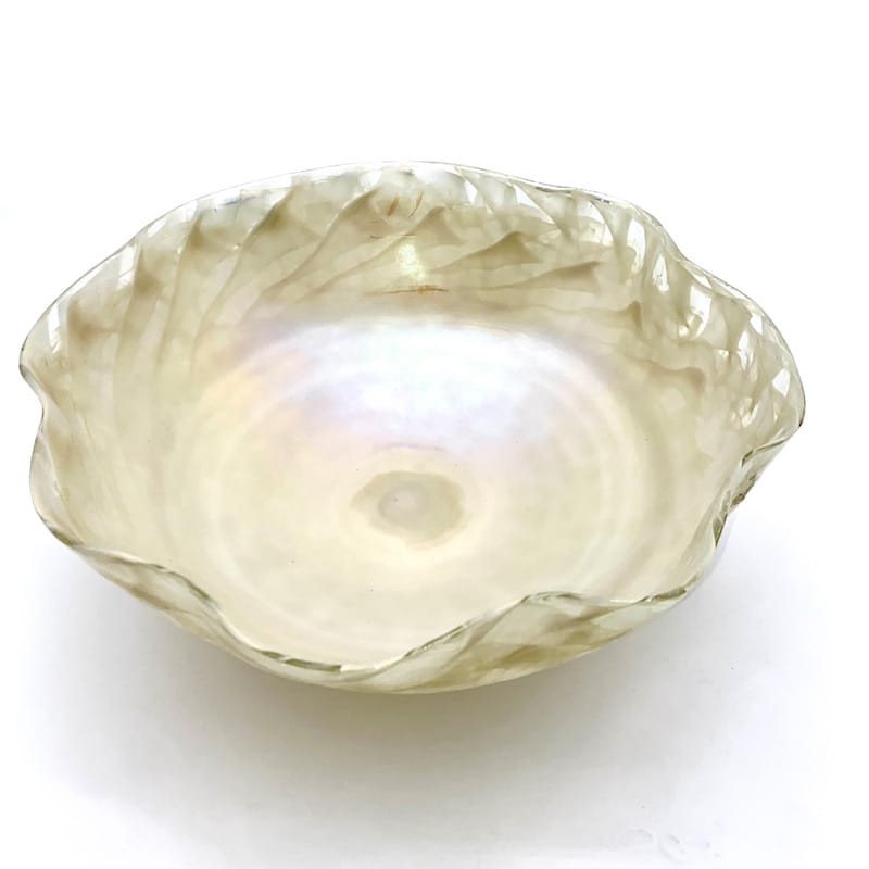 Ivory Handmade Glass Bowl