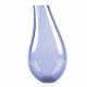 Ornamental elongated Murano glass vase