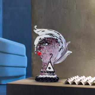 Testa Artistica Vetro Murano