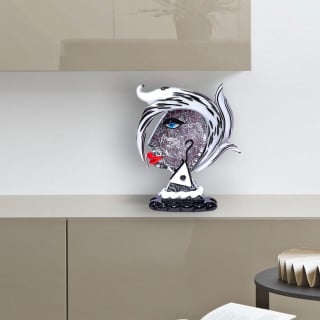 Head Sculpture Blown Glass