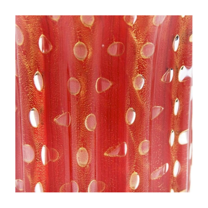 decoration red and gold tall vase