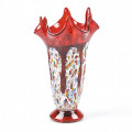 GIOSSA red and murrine vase