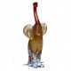 Murano elephant sculpture gold glass with murrhine