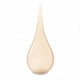 Venetian amber glass drop vase elongated