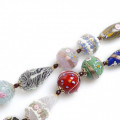 CATERINA CORNARO II Vintage Murano glass beads necklace