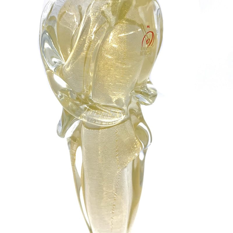 Gold Crystal Glass Sculpture