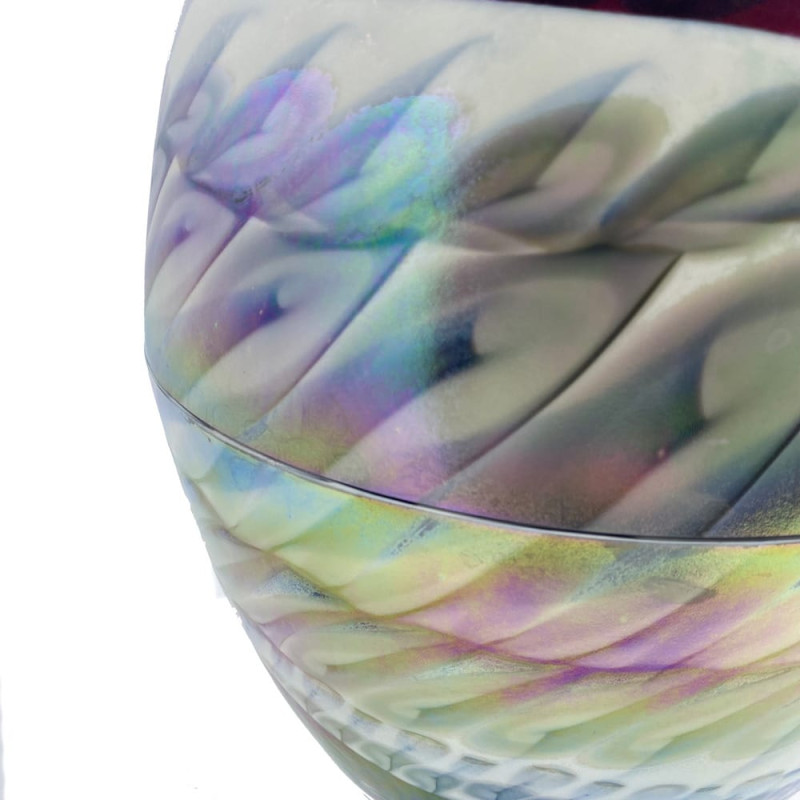 ZAIRE vaso ovale design artistico Murano