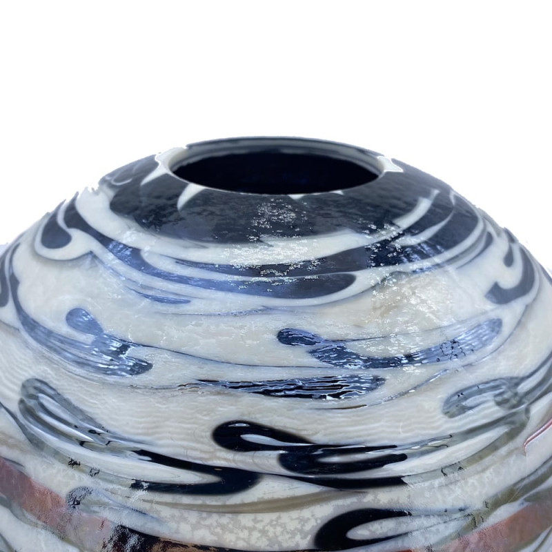 ZAIRE venetian glass vase round shape