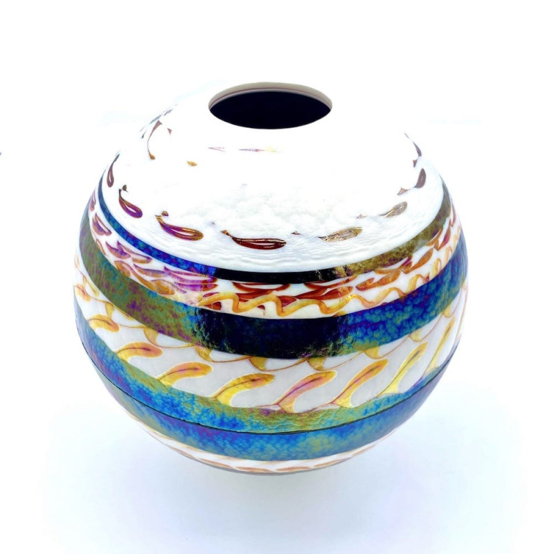 KENYA rounded original murano vase