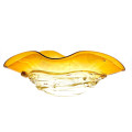 FLOUNDER centrotavola artistico ambra con foglia oro
