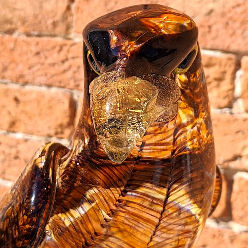 EAGLE Made in Italy blown glass bird