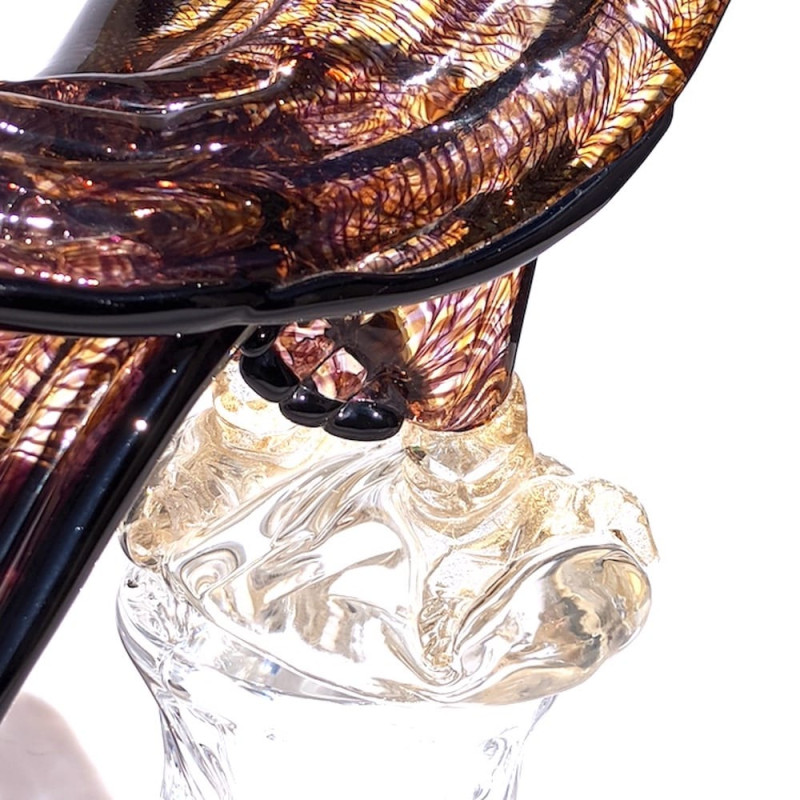EAGLE Made in Italy blown glass bird