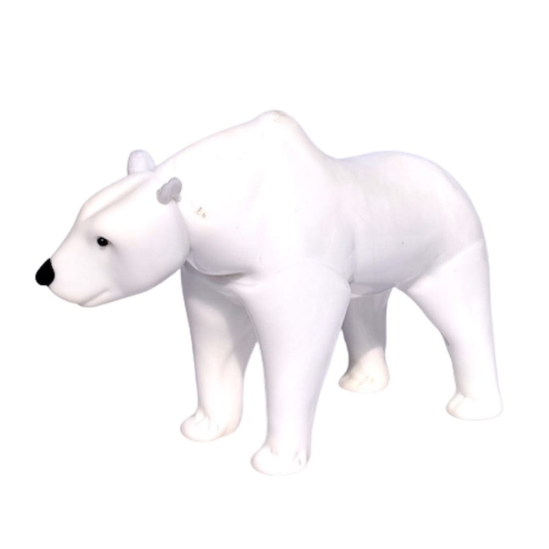 Scultura di orso polare in vetro di Murano